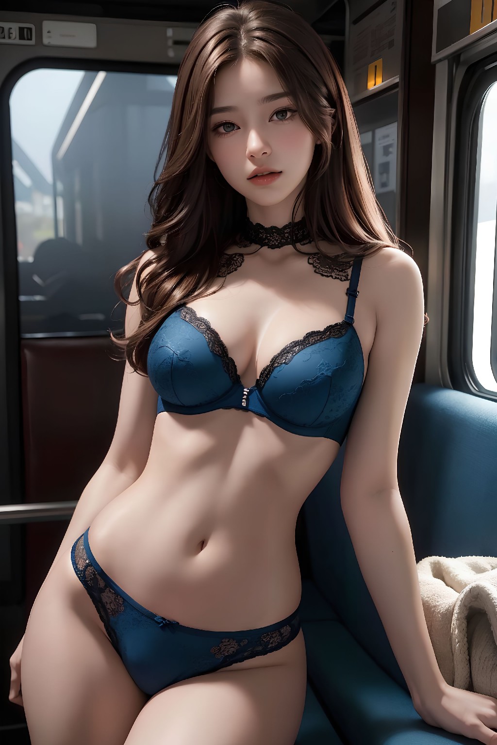on the train