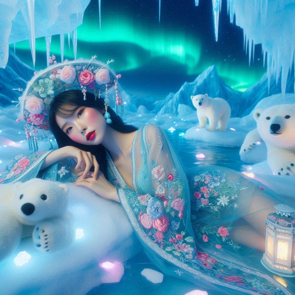 A girl who happened to meet at the North Pole