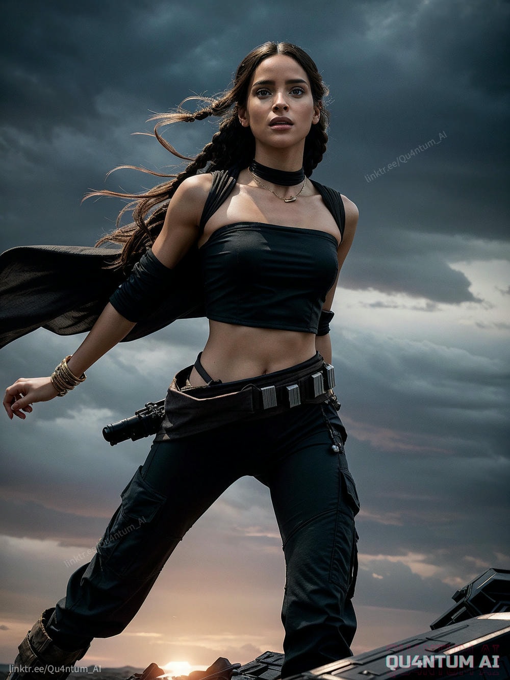 AI Adria Arjona Bix Caleen - Andor Star Wars Rogue One SciFi celebrity Braids