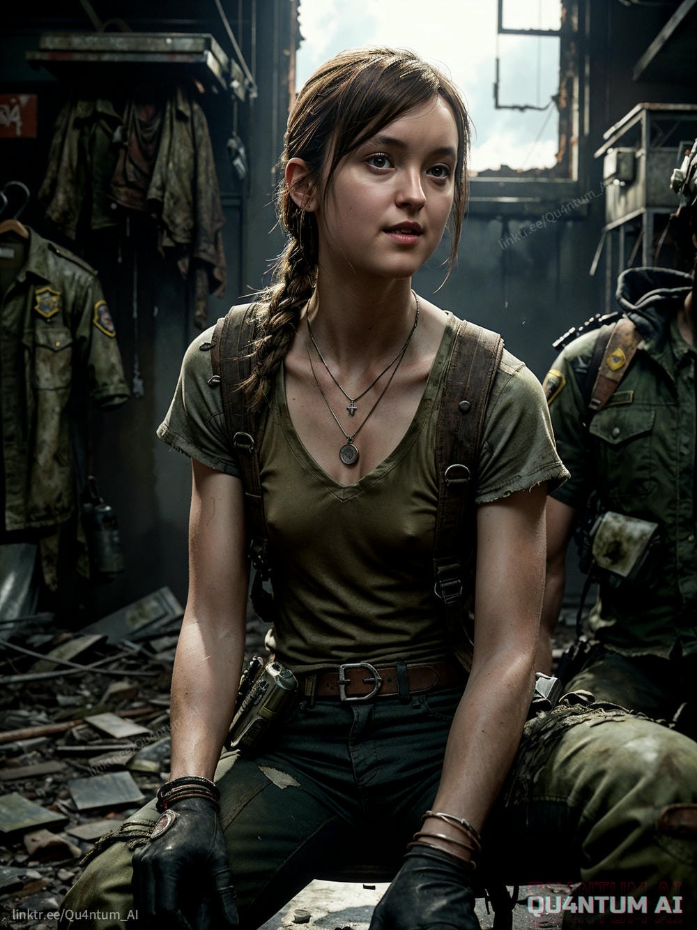 AI Bella Ramsey Ellie Williams - The Last Of Us Game Of Thrones Post Apocalypse