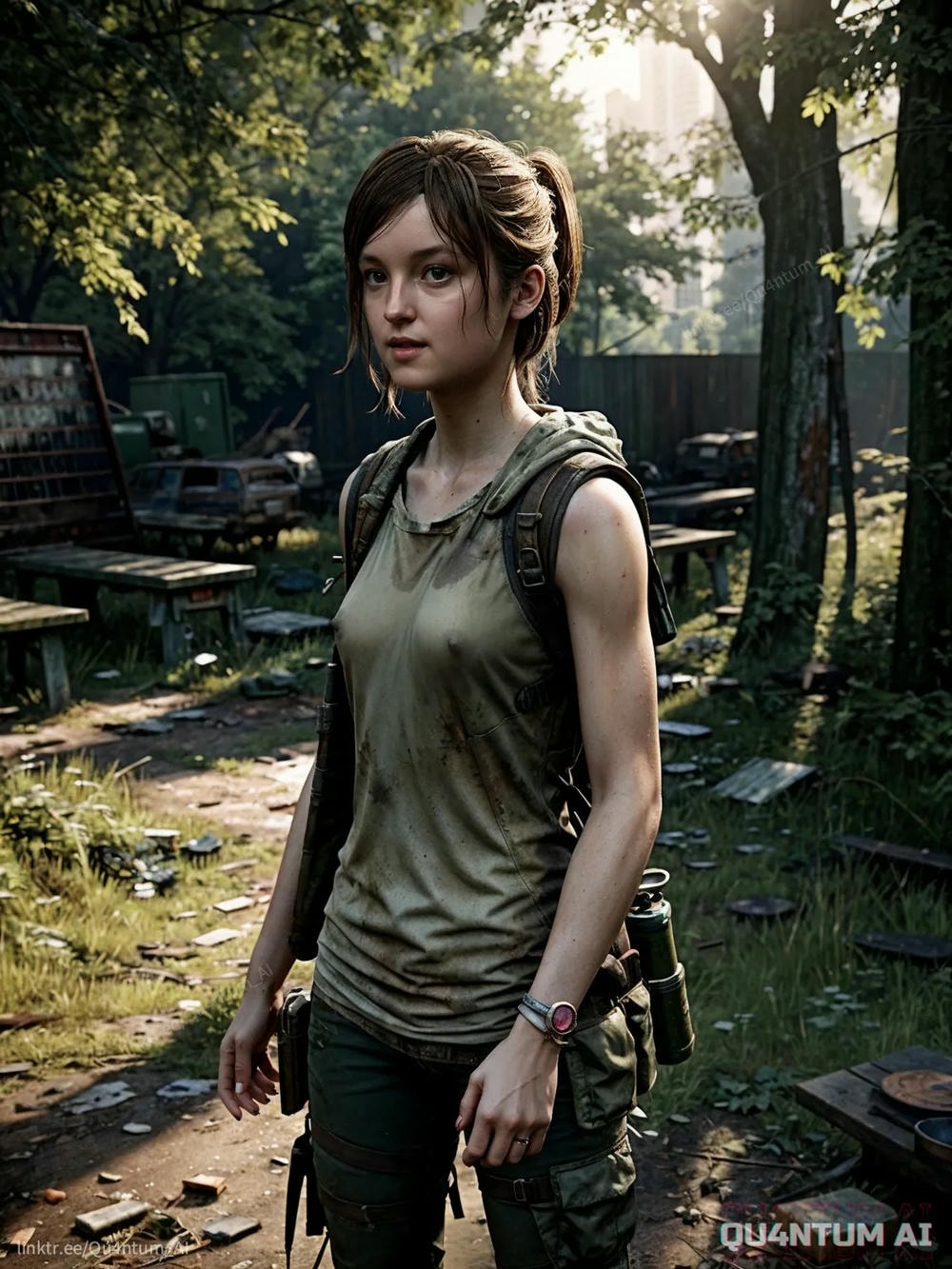 AI Bella Ramsey Ellie Williams - The Last Of Us Game Of Thrones Post Apocalypse