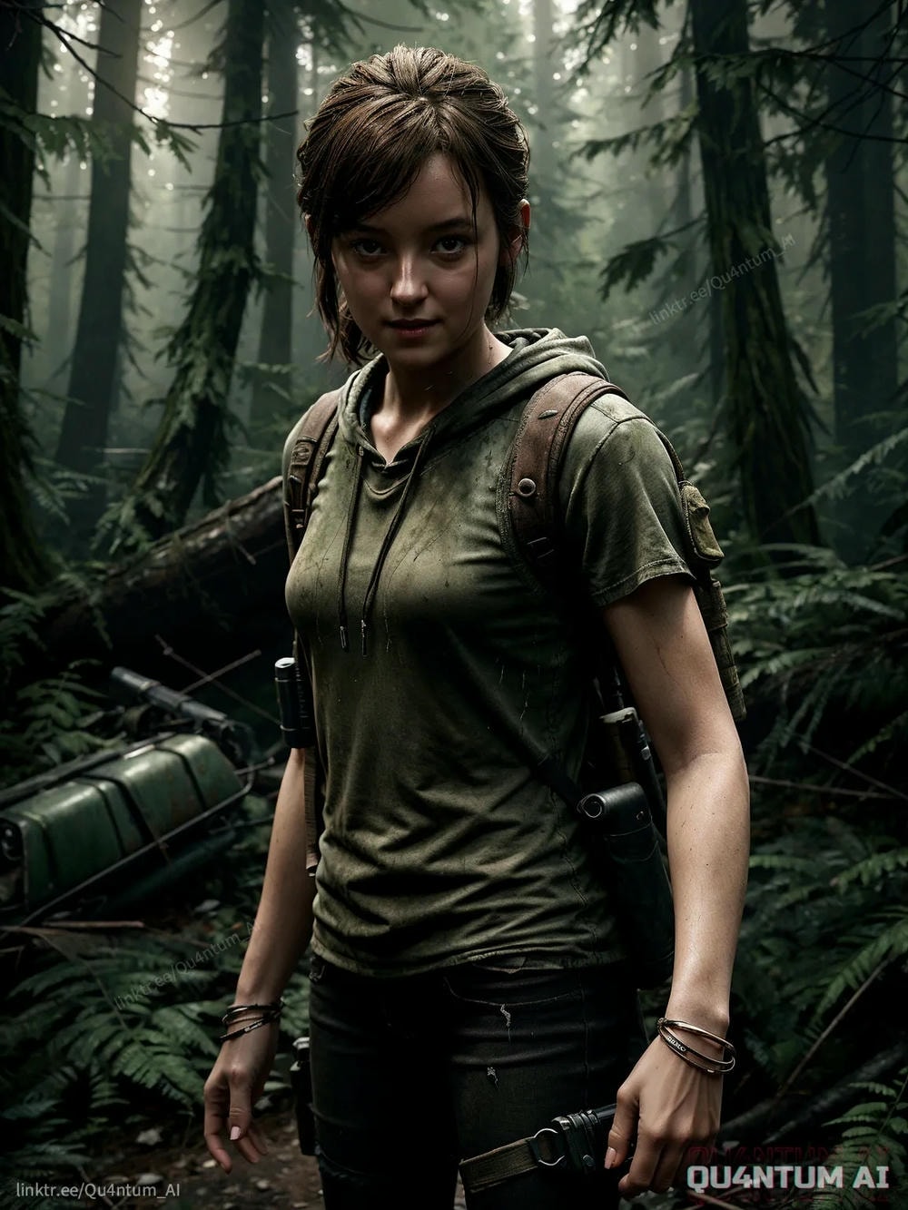 AI Bella Ramsey Ellie Williams - The Last Of Us Game Of Thrones Post Apocalypse