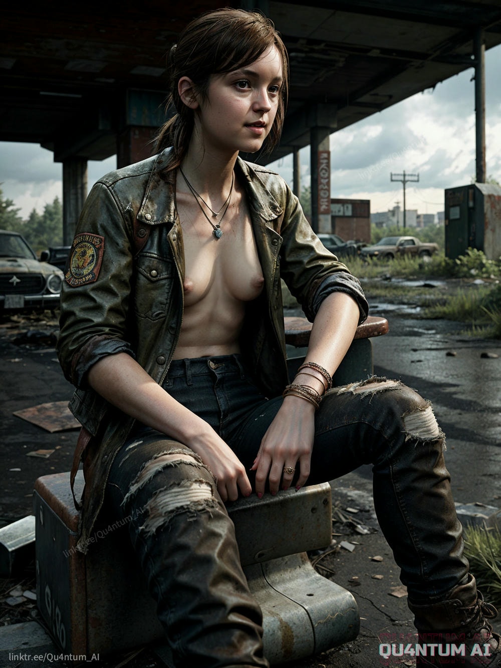 AI Bella Ramsey Ellie Williams - The Last Of Us Game Of Thrones Post Apocalypse
