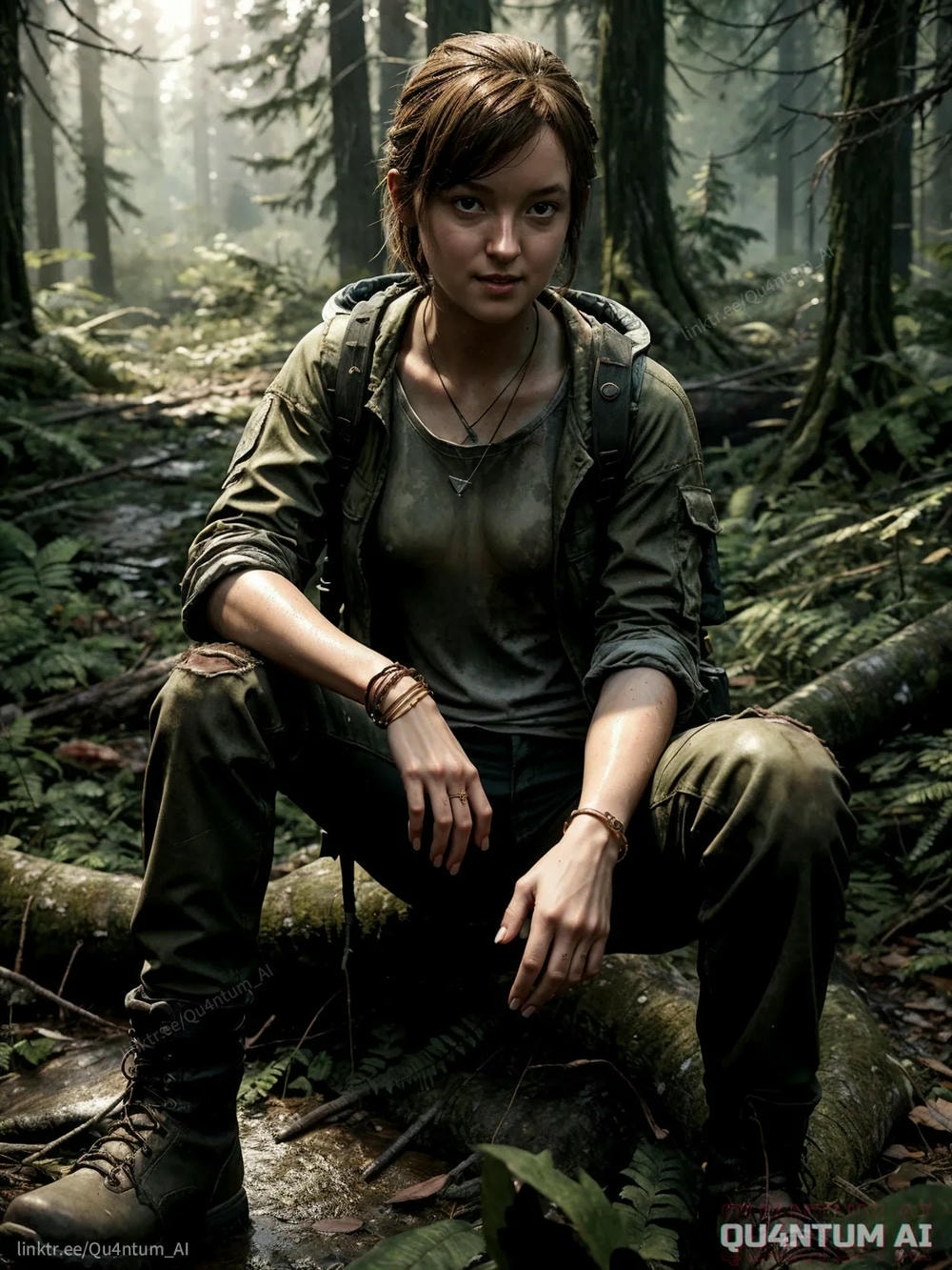 AI Bella Ramsey Ellie Williams - The Last Of Us Game Of Thrones Post Apocalypse