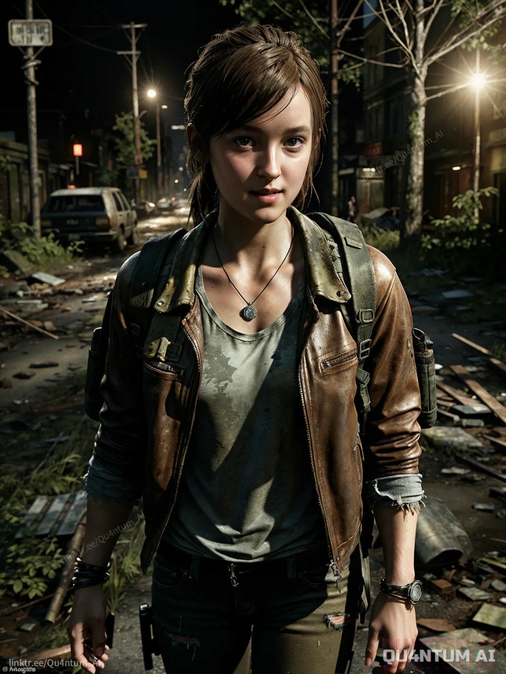 AI Bella Ramsey Ellie Williams - The Last Of Us Game Of Thrones Post Apocalypse
