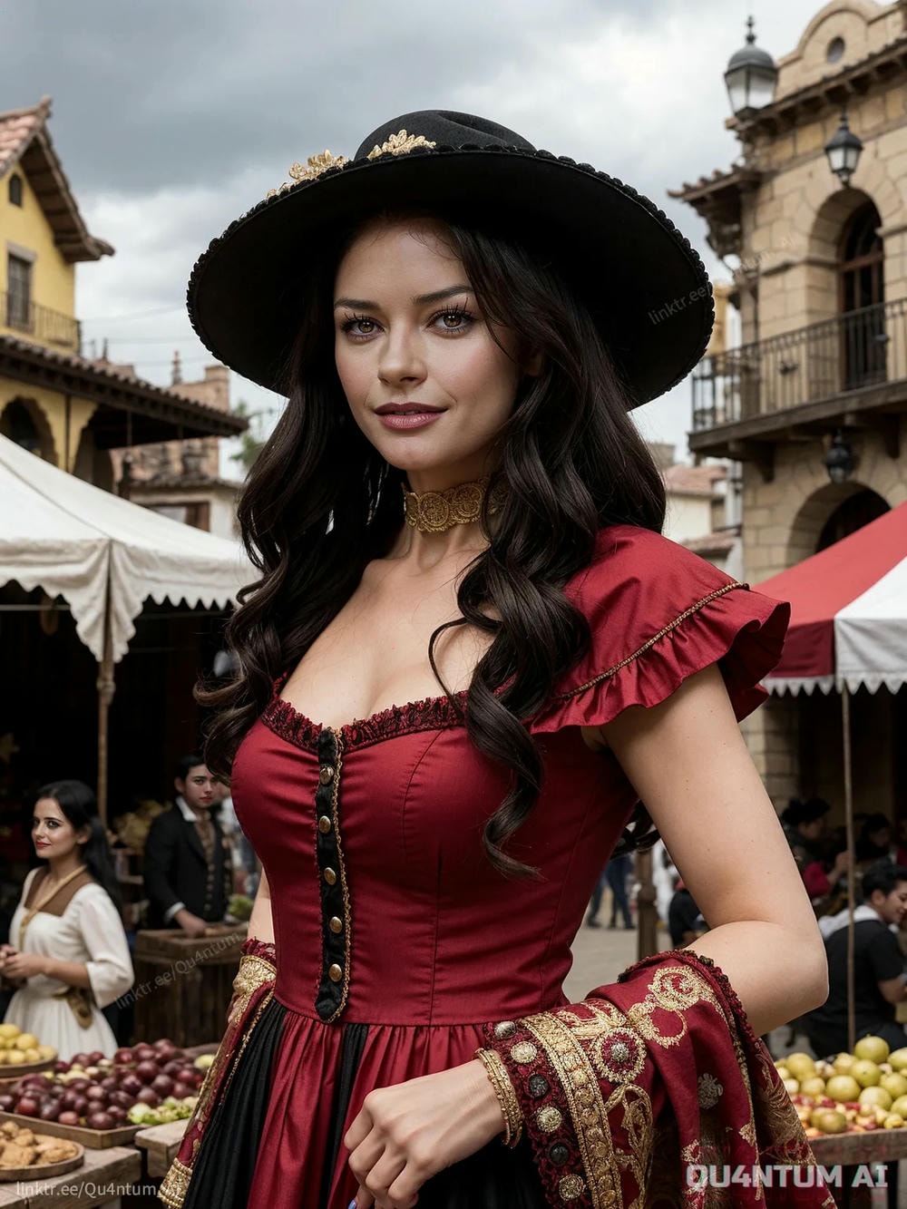 AI Catherine Zeta Jones - The Mask Of Zorro Adventure Mexico California Cosplay