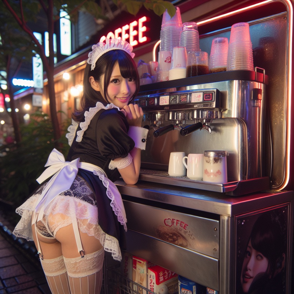 Coffee truck in operation