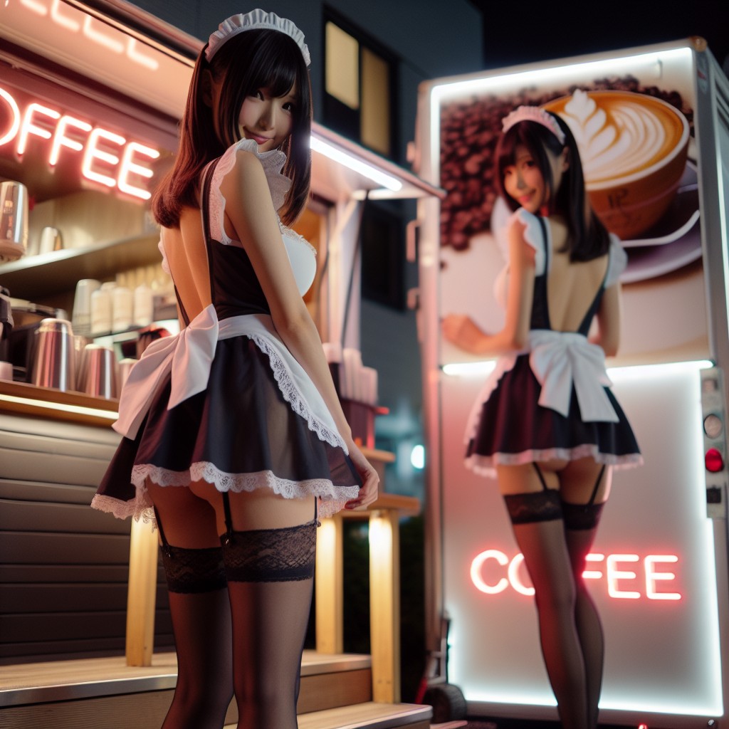 Coffee truck in operation
