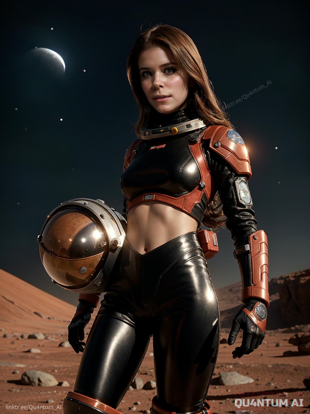 AI Kate Mara - The Martian SciFi Space Mars Red Planet Space Station Big