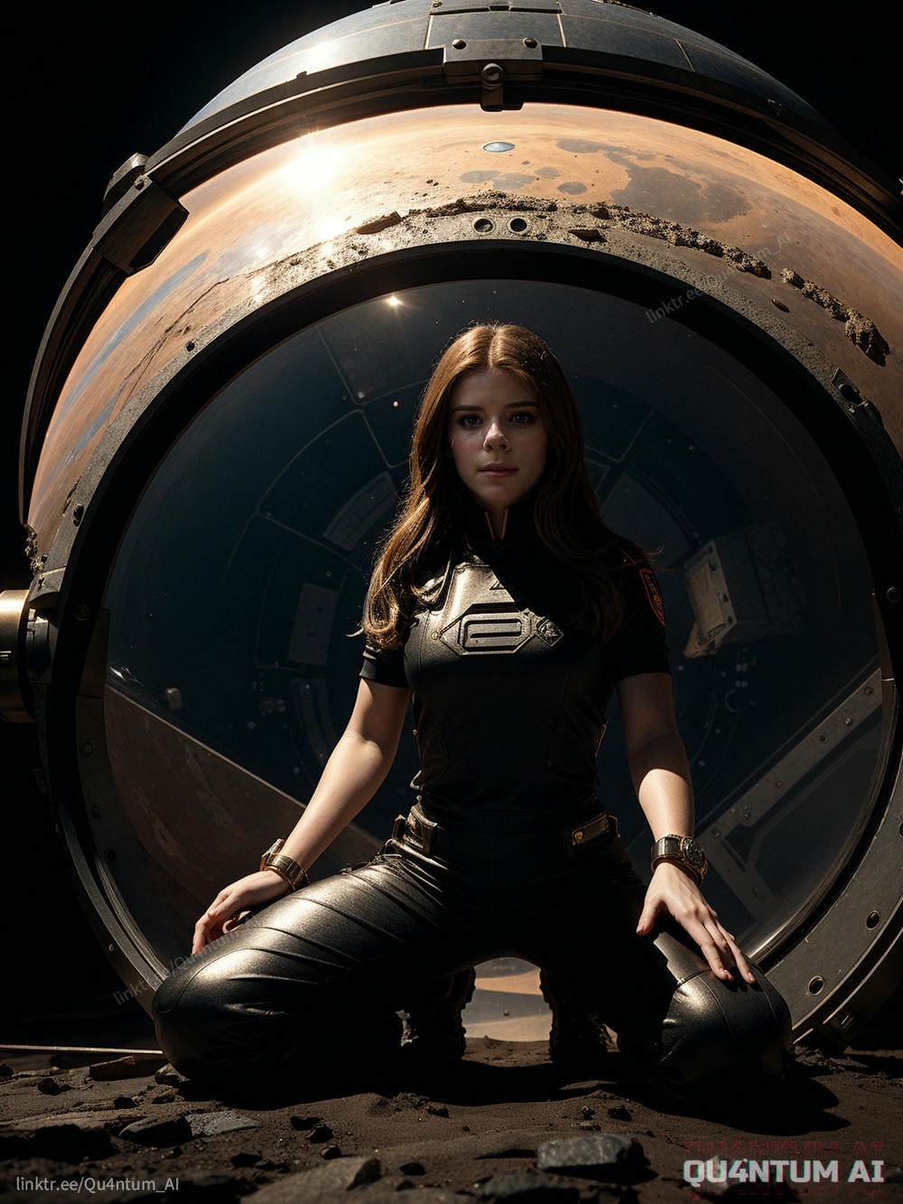 AI Kate Mara - The Martian SciFi Space Mars Red Planet Space Station Big