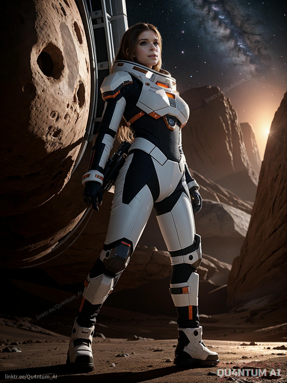 AI Kate Mara - The Martian SciFi Space Mars Red Planet Space Station Big