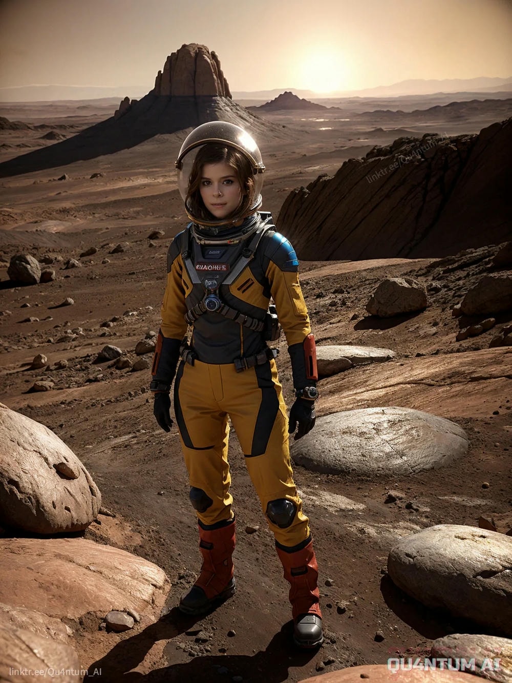 AI Kate Mara - The Martian SciFi Space Mars Red Planet Space Station Big