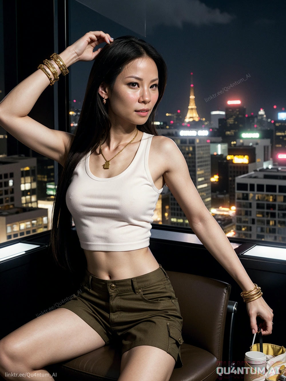 AI Lucy Liu - Kill Bill Charlies Angels Classic Small Breasts Asian Secret