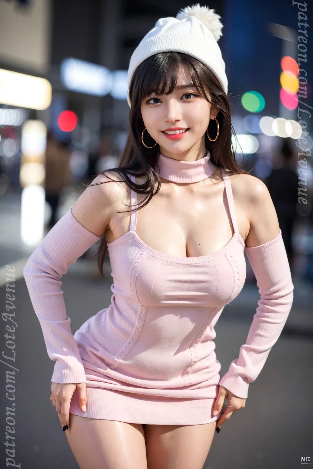 ★★ Patreon-Kosa Pink Sweaterdress