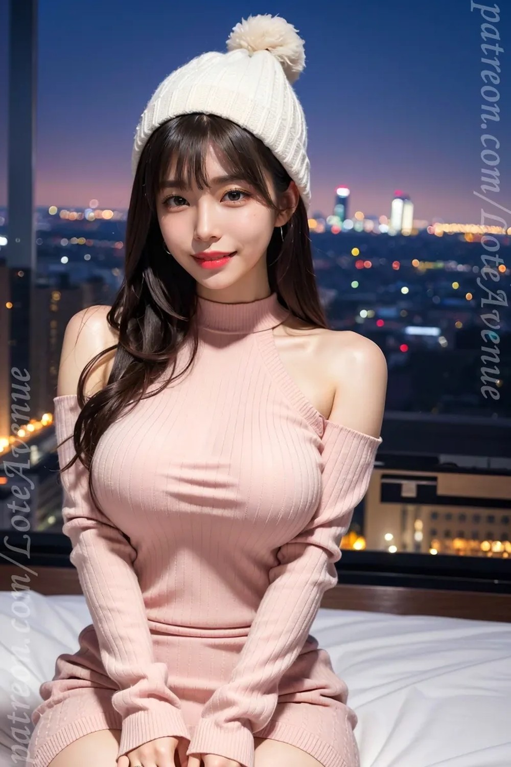 ★★ Patreon-Kosa Pink Sweaterdress