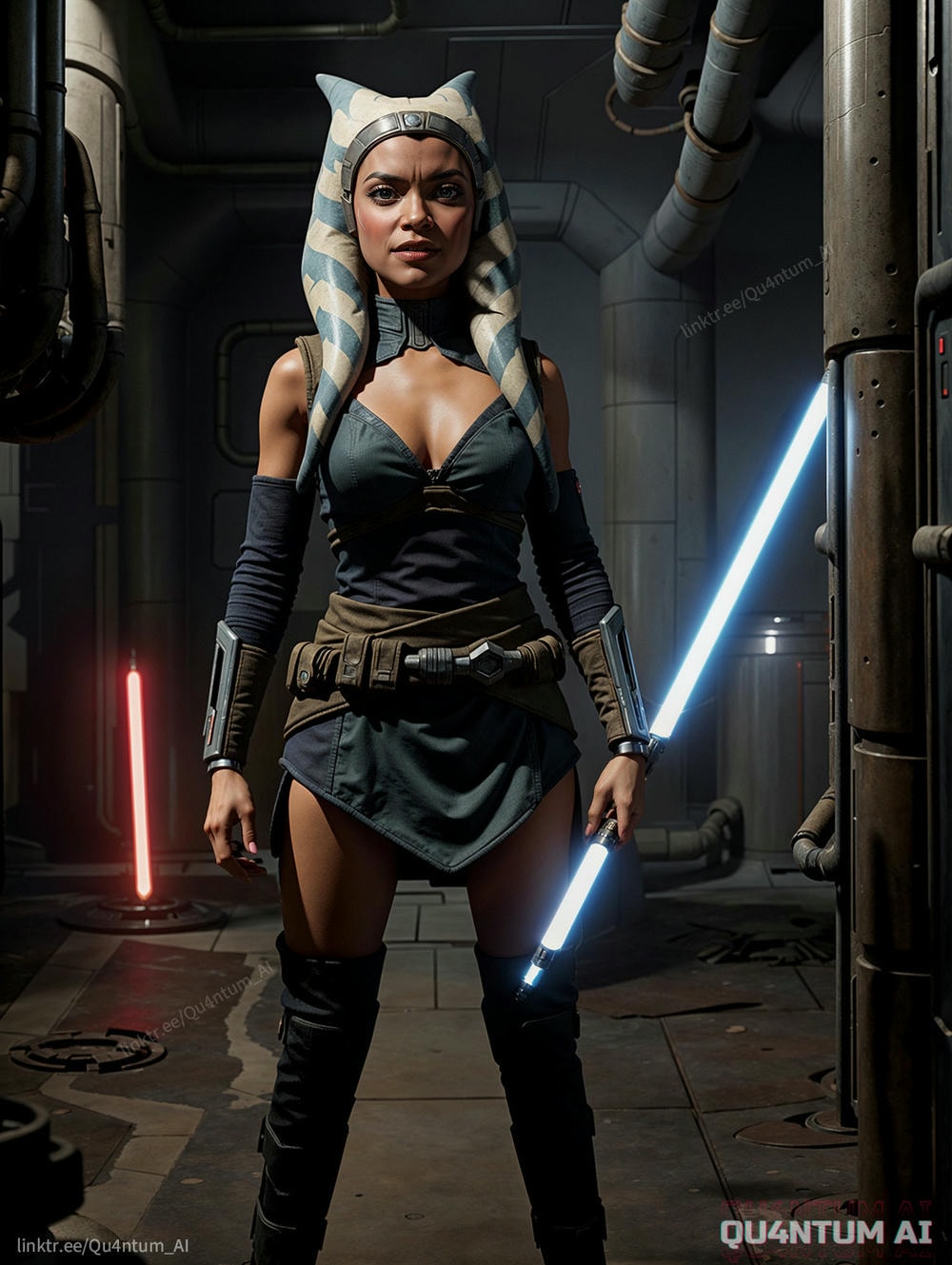 AI Rosario Dawson - Ahsoka Tano Star Wars Jedi Mandalorian Togruta Clone Wars