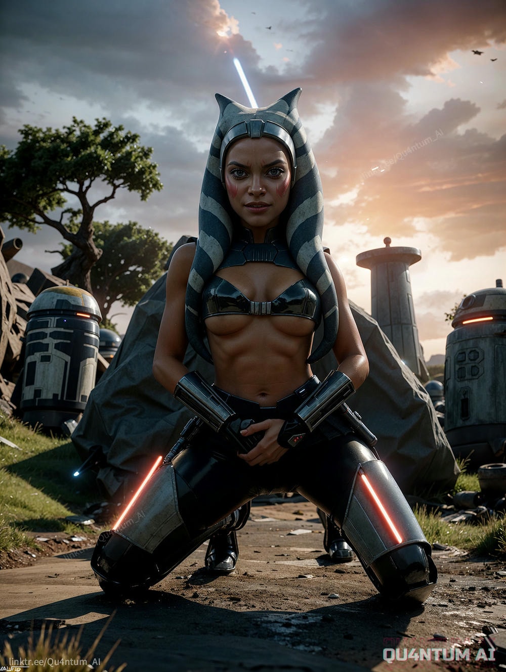 AI Rosario Dawson - Ahsoka Tano Star Wars Jedi Mandalorian Togruta Clone Wars