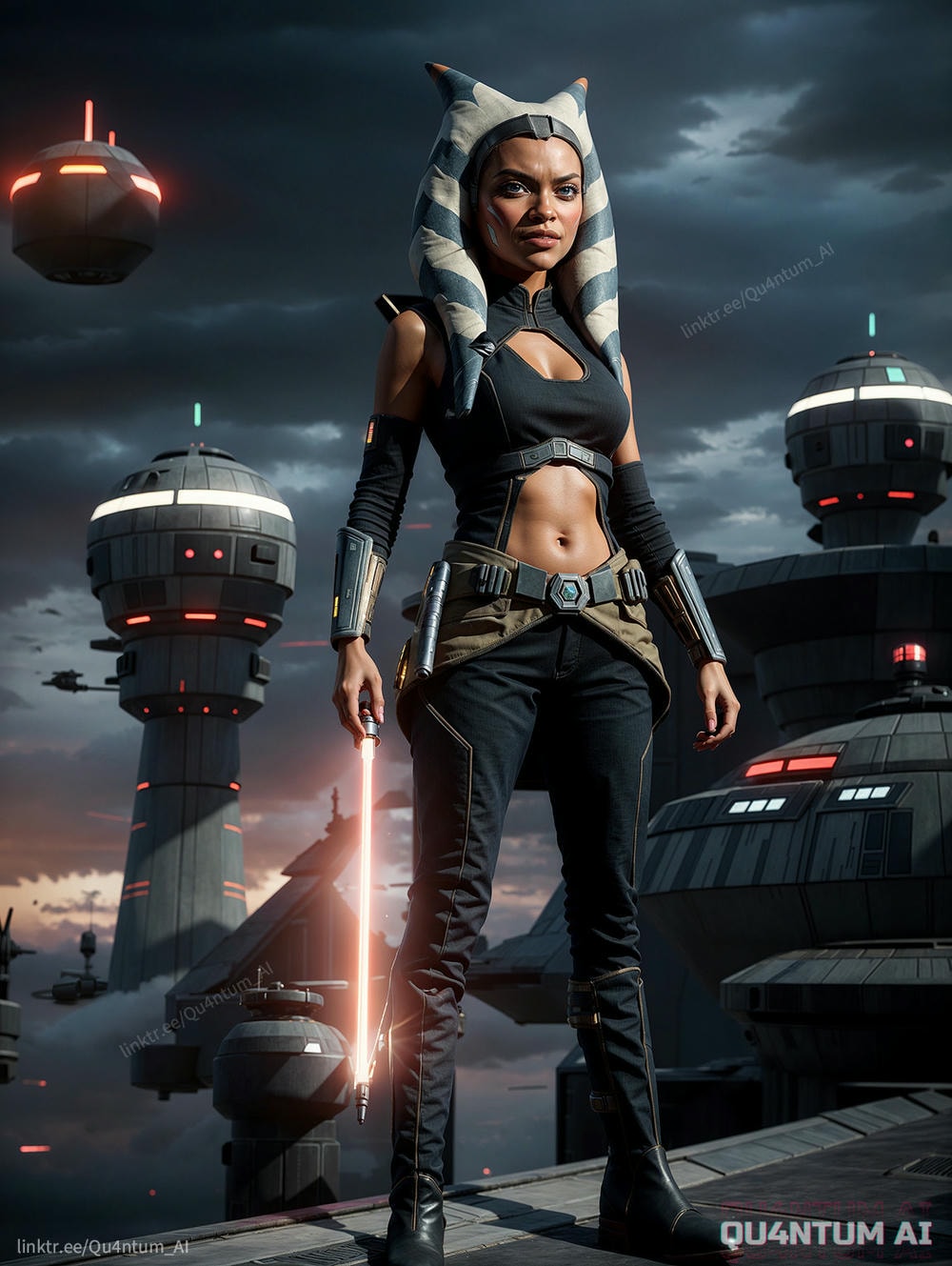 AI Rosario Dawson - Ahsoka Tano Star Wars Jedi Mandalorian Togruta Clone Wars