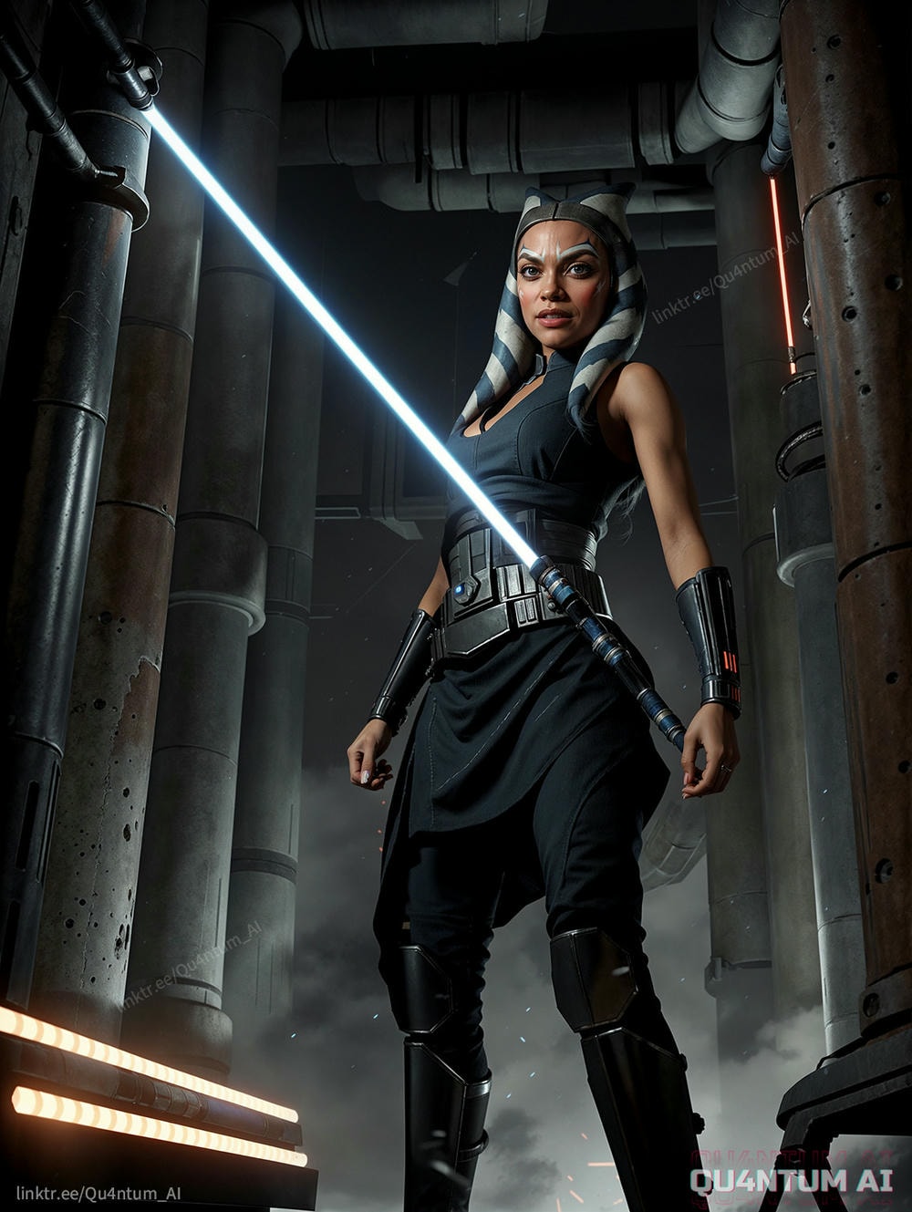 AI Rosario Dawson - Ahsoka Tano Star Wars Jedi Mandalorian Togruta Clone Wars