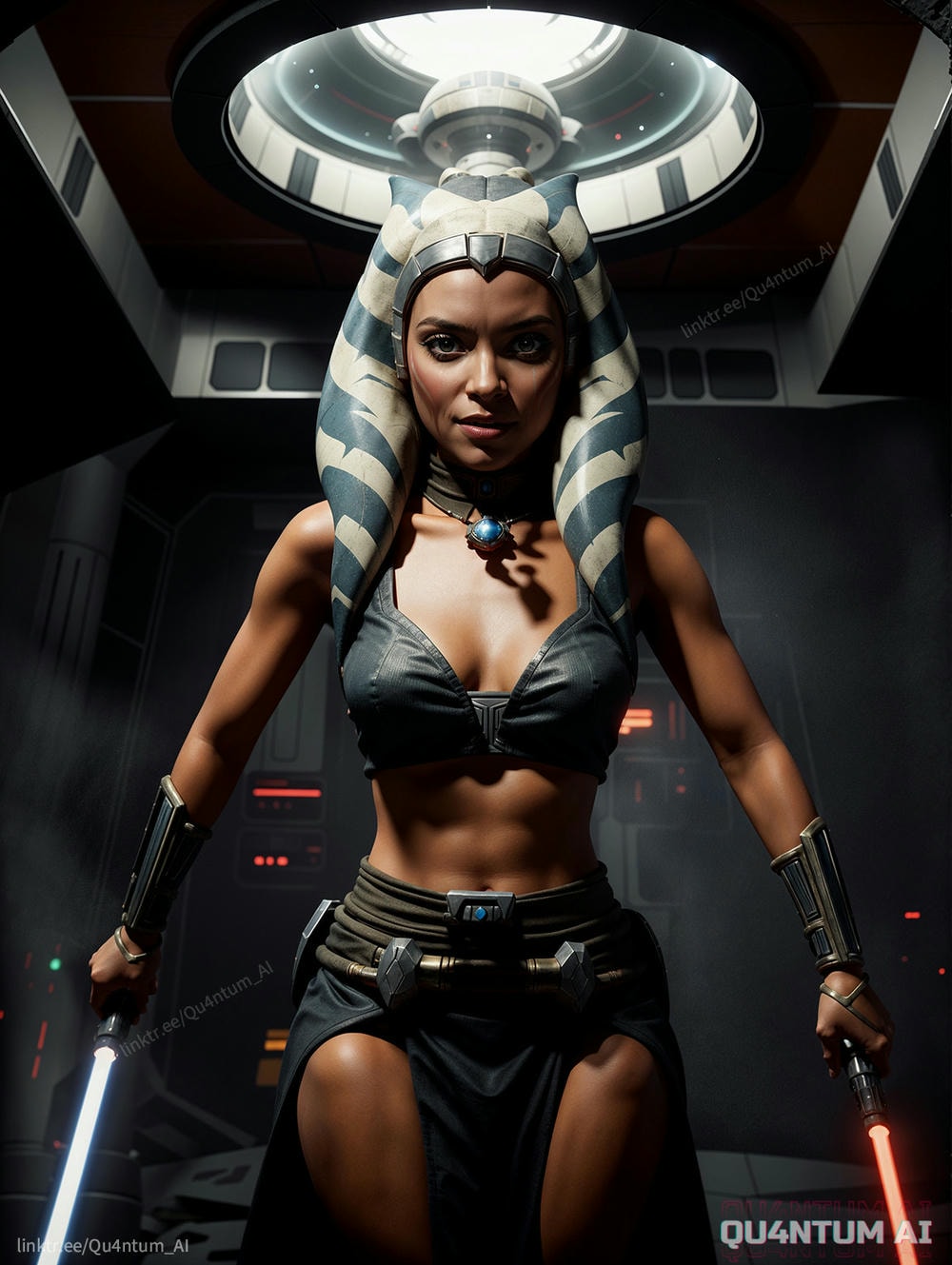AI Rosario Dawson - Ahsoka Tano Star Wars Jedi Mandalorian Togruta Clone Wars