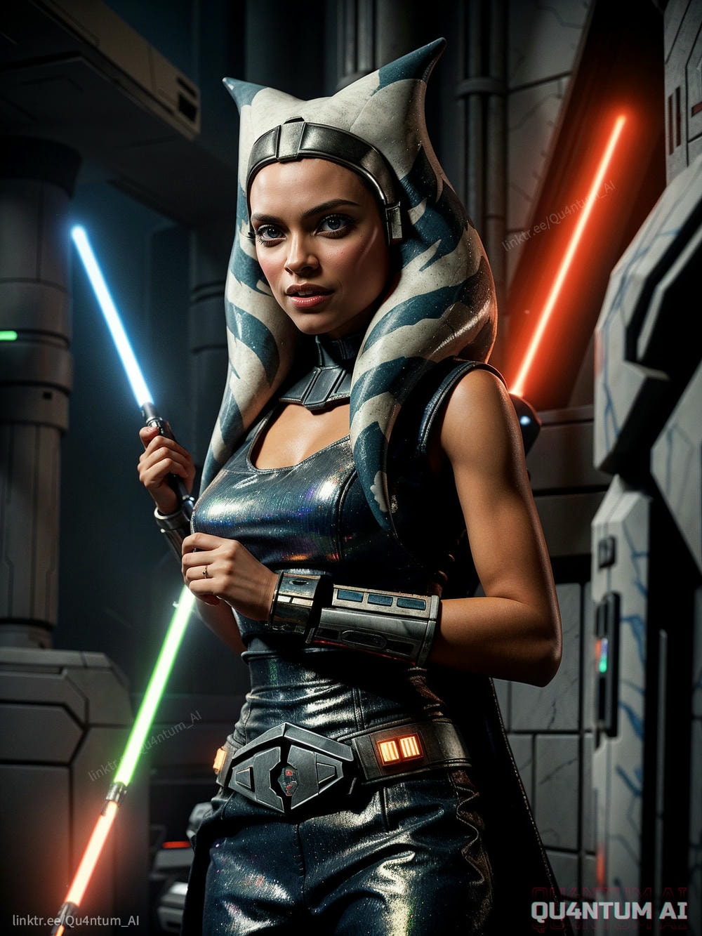 AI Rosario Dawson - Ahsoka Tano Star Wars Jedi Mandalorian Togruta Clone Wars
