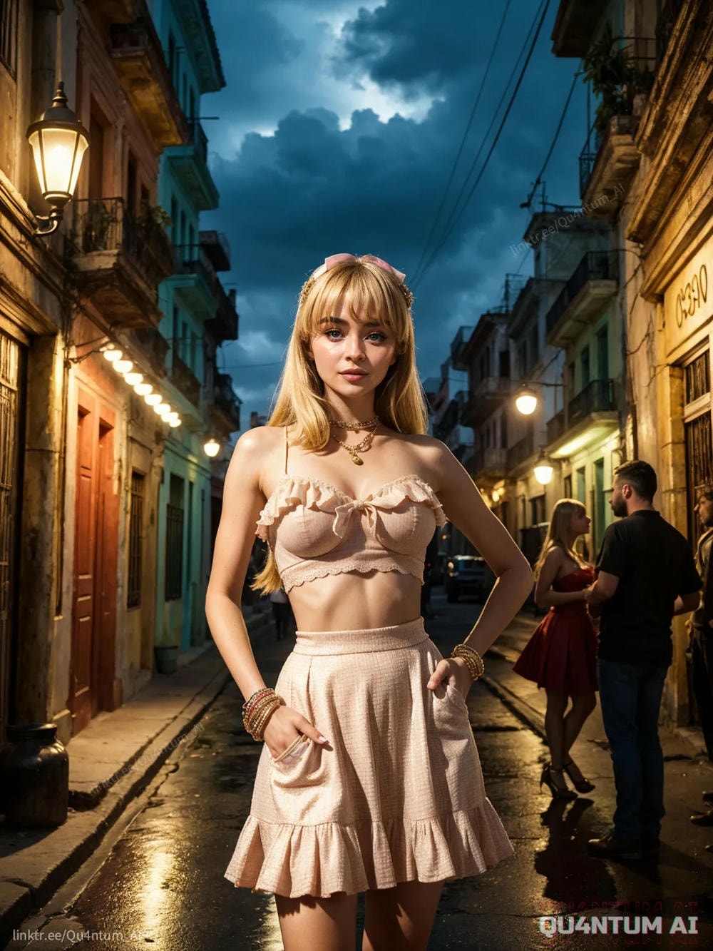 AI Sabrina Carpenter - Vacation Travel Cuba Summer Big Breasts Havana Tropical