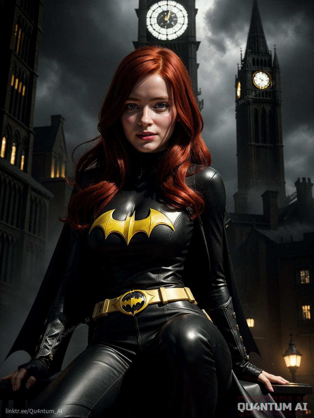 AI Sadie Sink - Batgirl Batman Stranger Things Gotham DC Comics Superhero