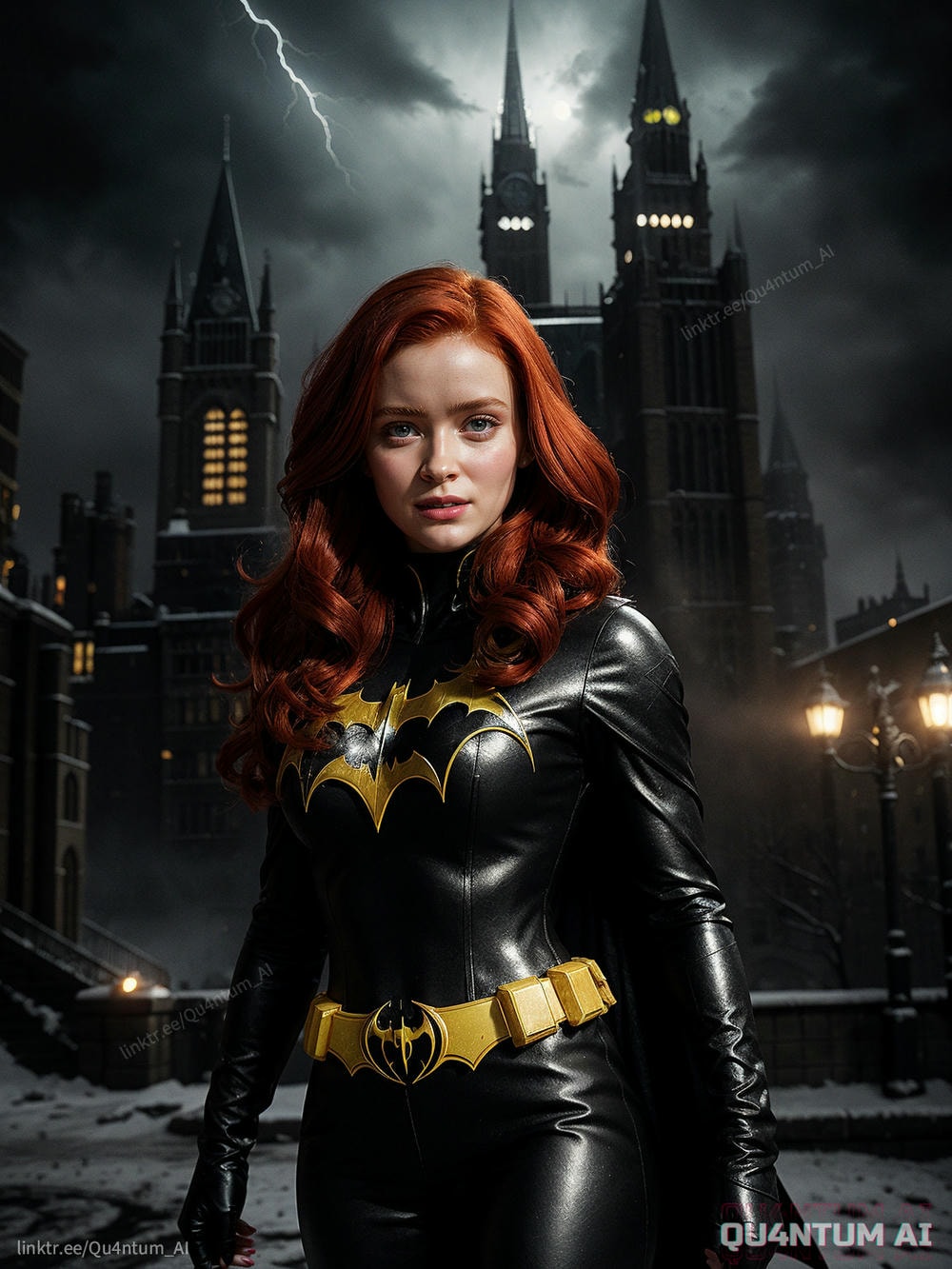 AI Sadie Sink - Batgirl Batman Stranger Things Gotham DC Comics Superhero
