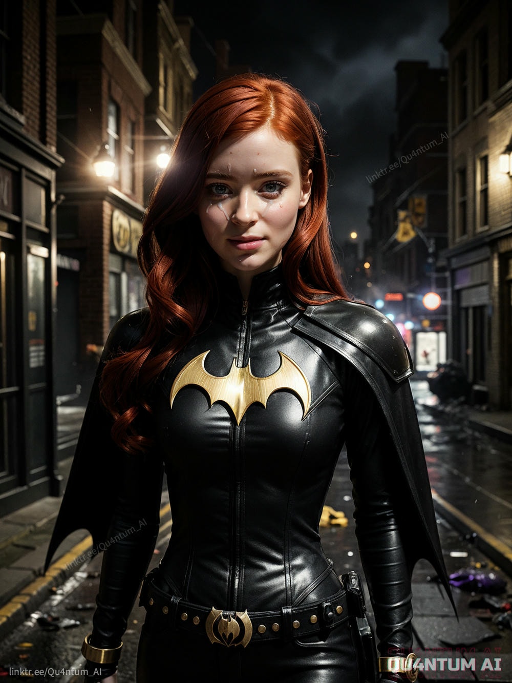 AI Sadie Sink - Batgirl Batman Stranger Things Gotham DC Comics Superhero