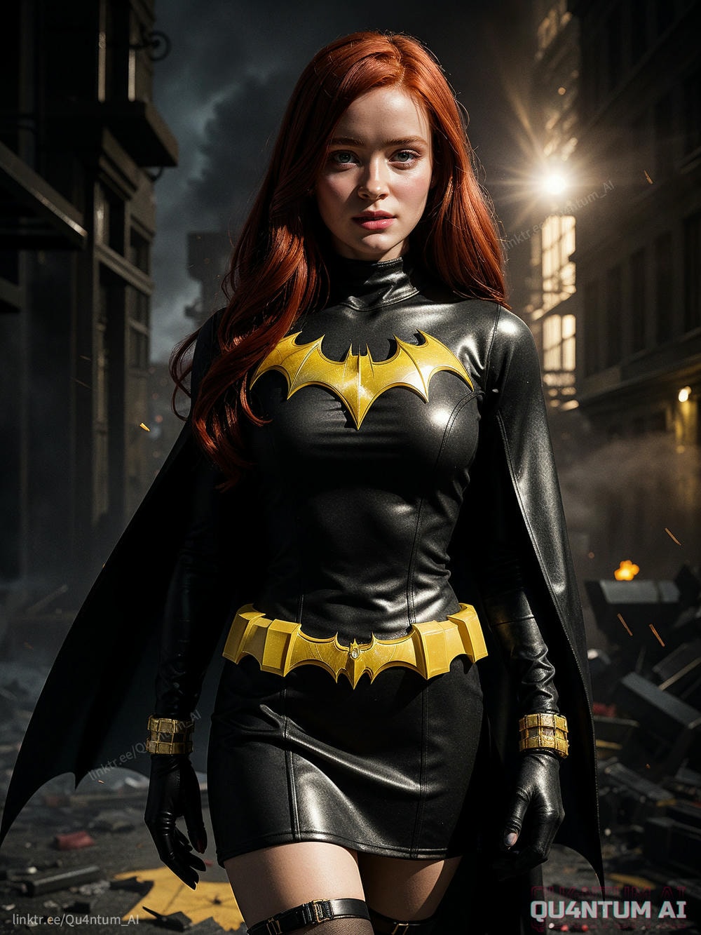 AI Sadie Sink - Batgirl Batman Stranger Things Gotham DC Comics Superhero