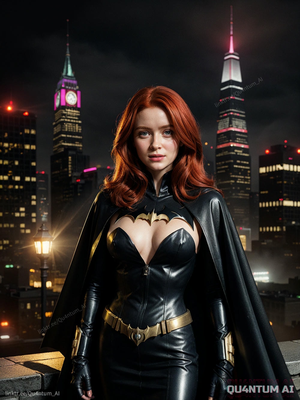 AI Sadie Sink - Batgirl Batman Stranger Things Gotham DC Comics Superhero