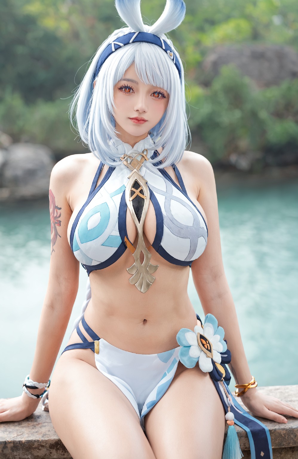 mualani &amp; Nipple Covers (genshin impact)