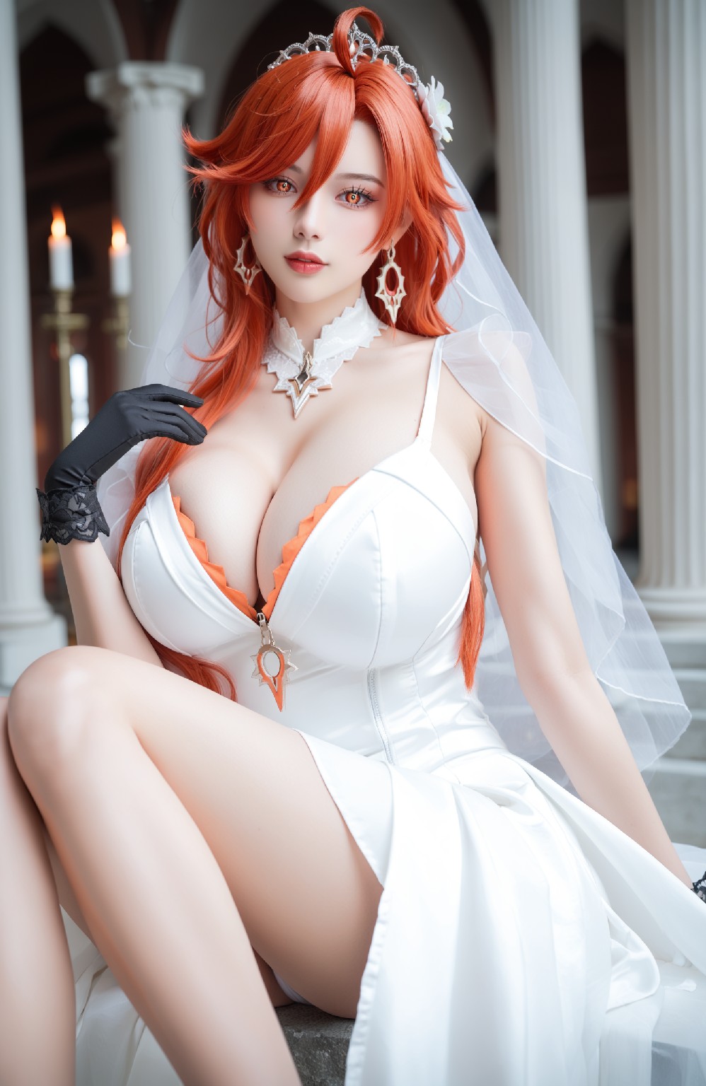 mavuika&amp;wedding dress (genshin impact)