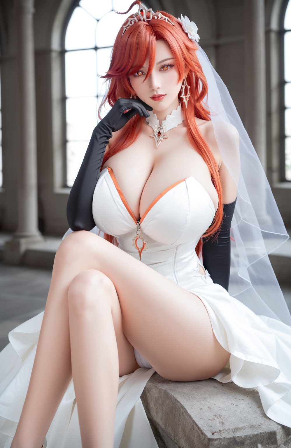 mavuika&amp;wedding dress (genshin impact)