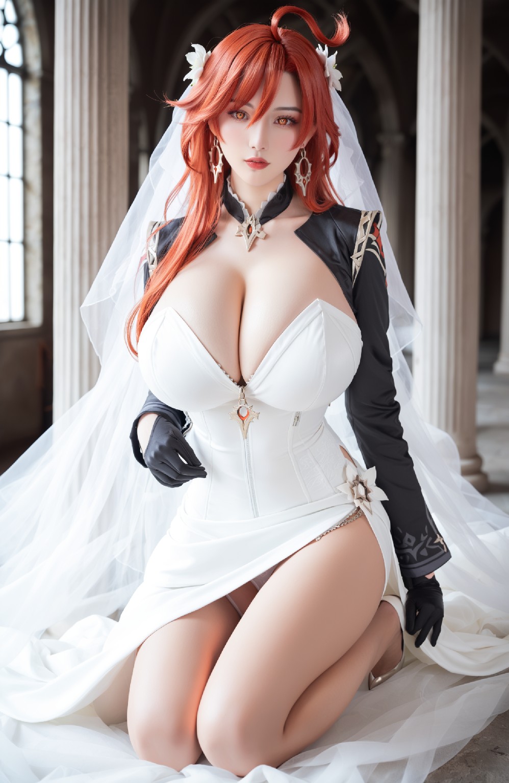 mavuika&amp;wedding dress (genshin impact)