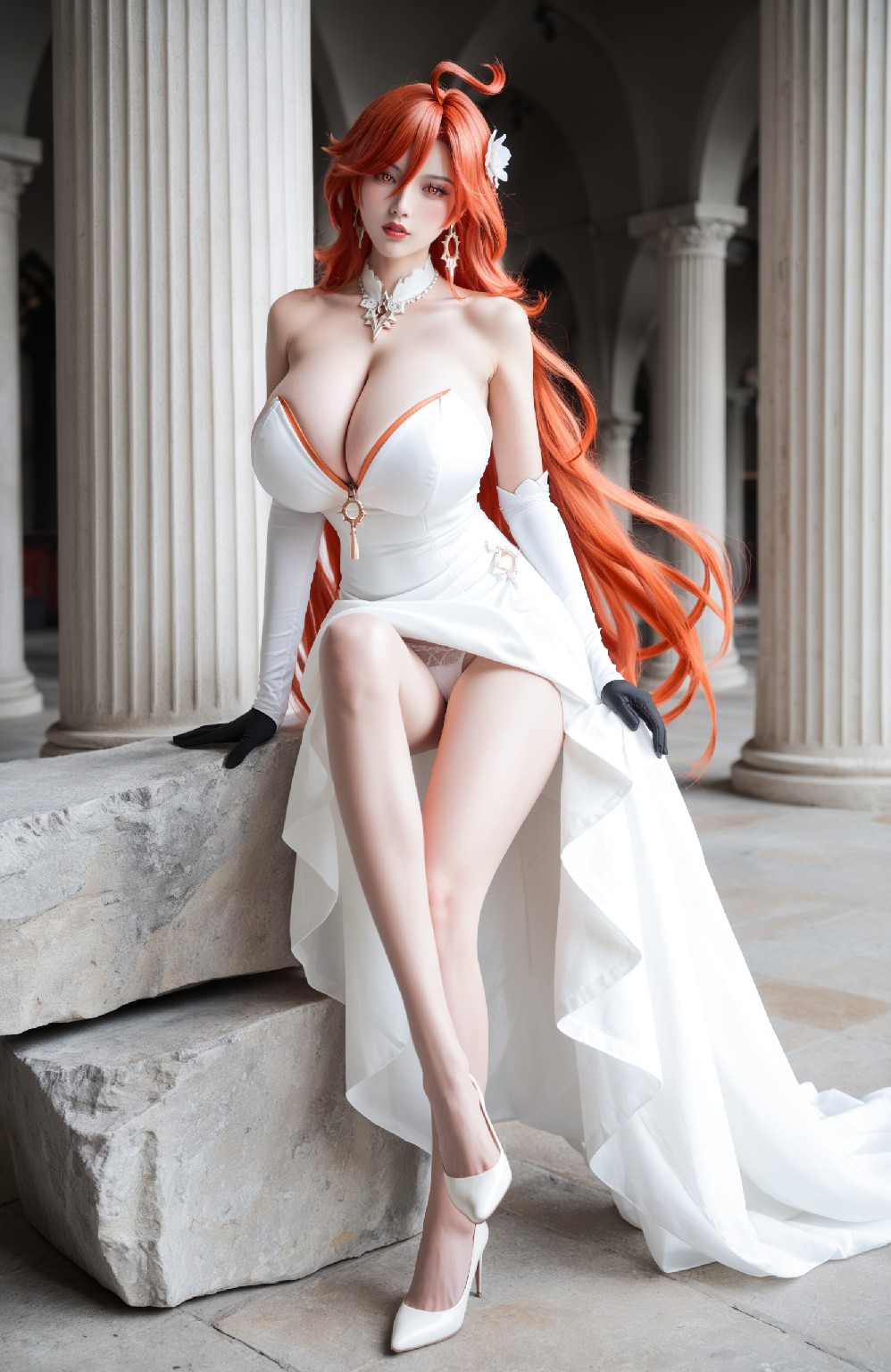 mavuika&amp;wedding dress (genshin impact)
