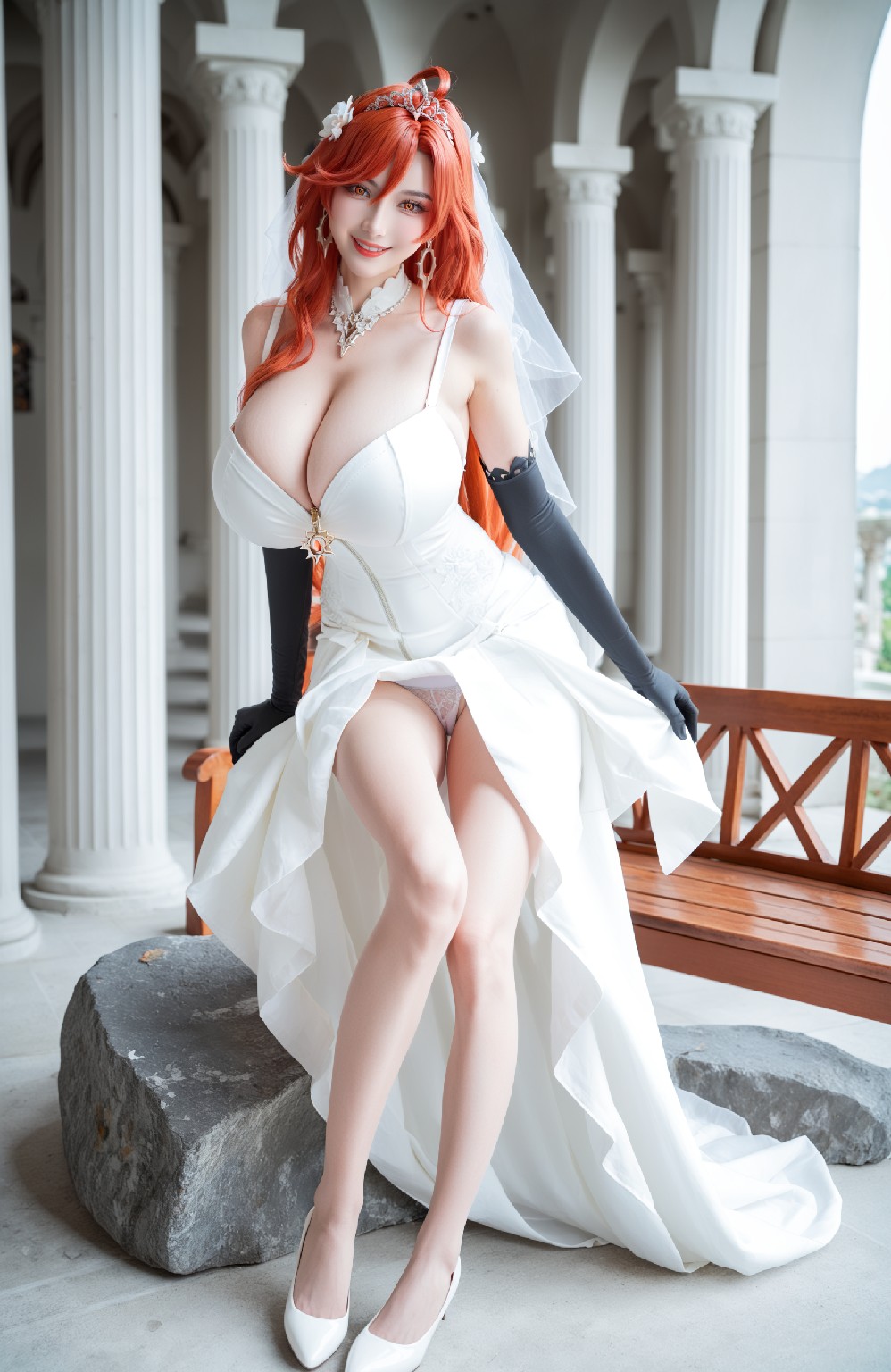 mavuika&amp;wedding dress (genshin impact)