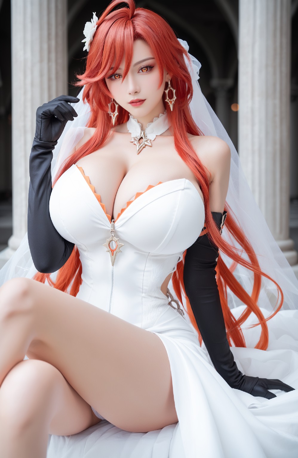 mavuika&amp;wedding dress (genshin impact)