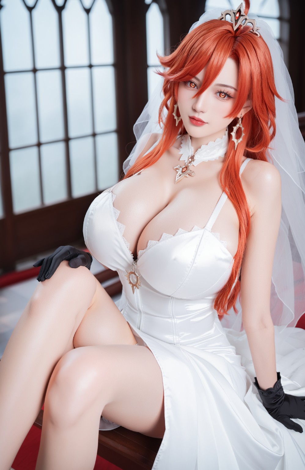 mavuika&amp;wedding dress (genshin impact)