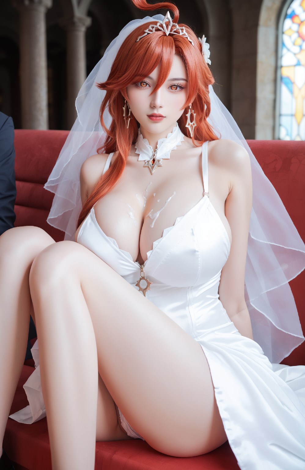 mavuika&amp;wedding dress (genshin impact)