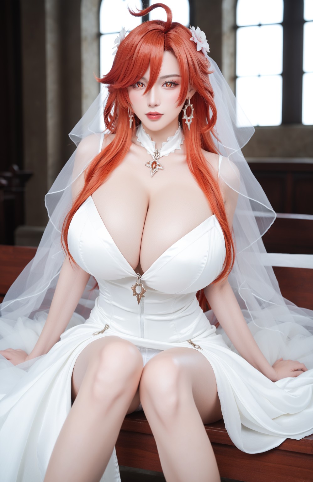mavuika&amp;wedding dress (genshin impact)