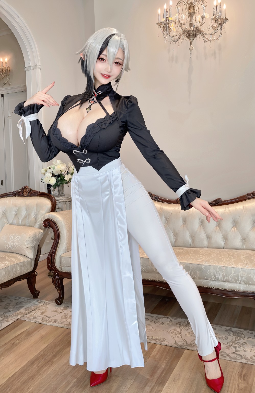 Arlecchino&amp;maid (genshin impact)