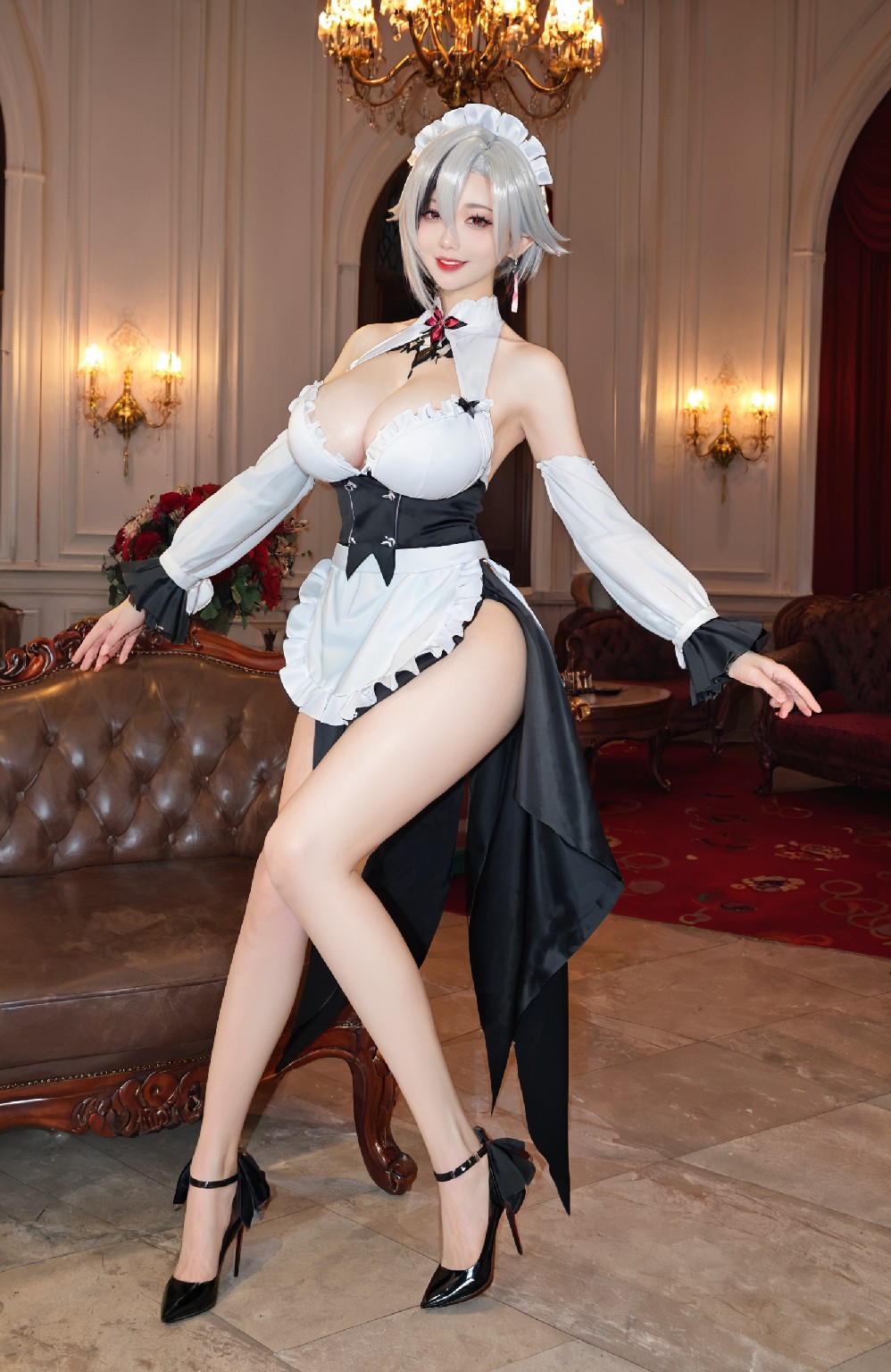 Arlecchino&amp;maid (genshin impact)