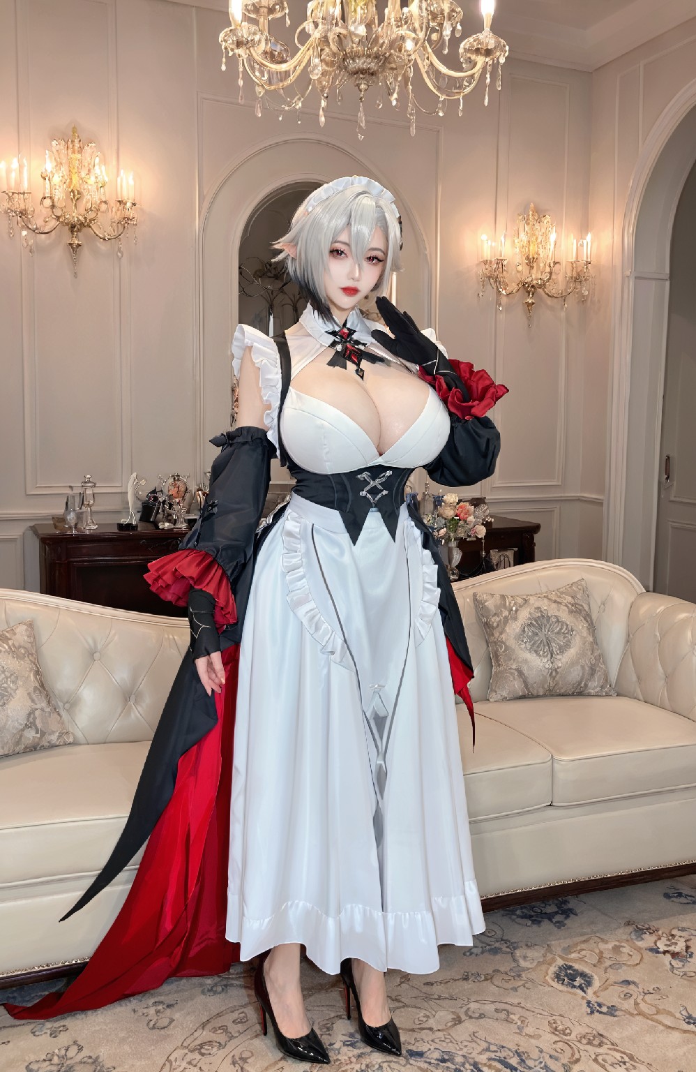 Arlecchino&amp;maid (genshin impact)
