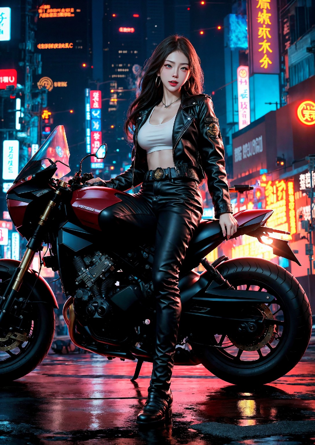 Akira Motorcycle Girl
