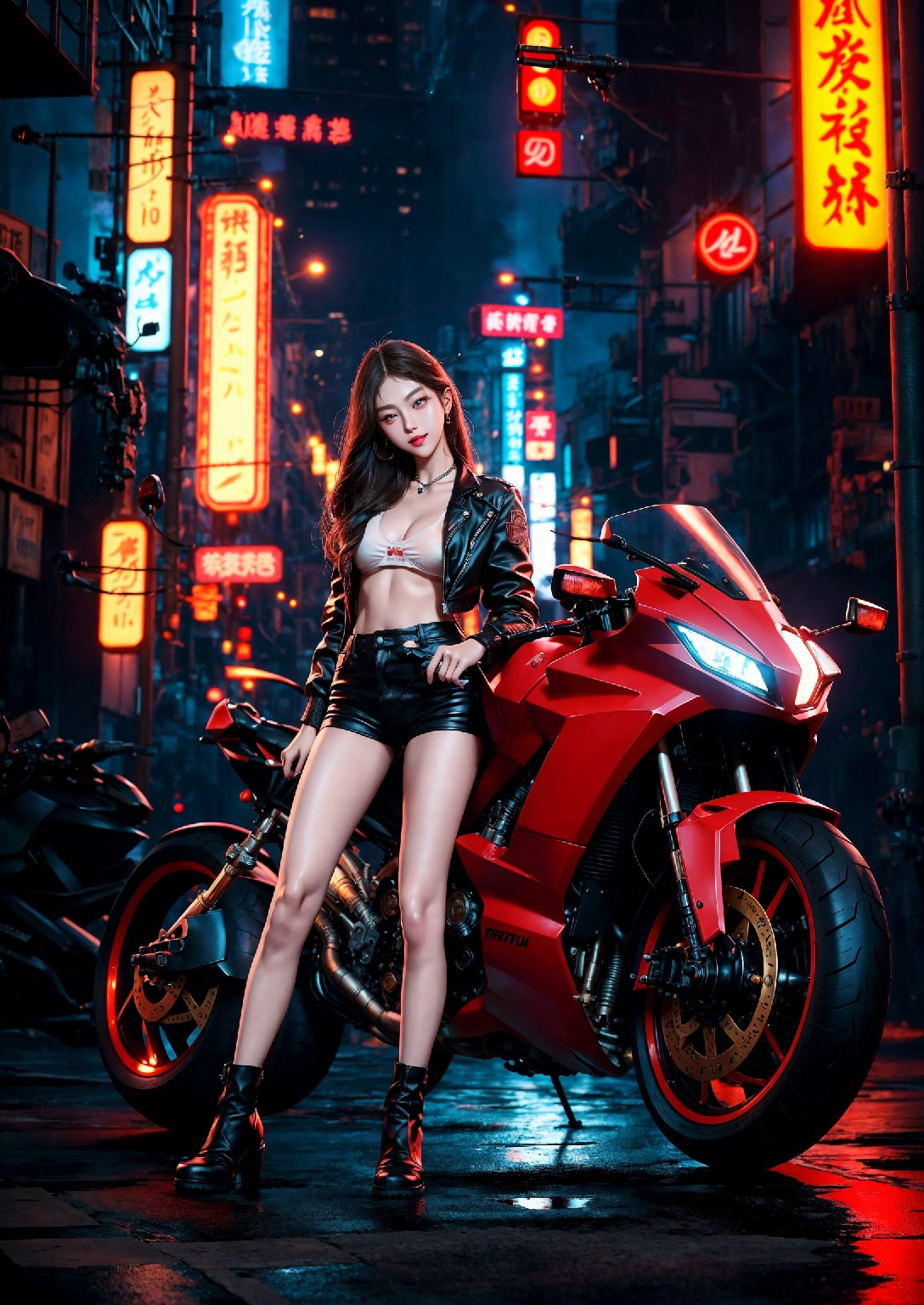 Akira Motorcycle Girl