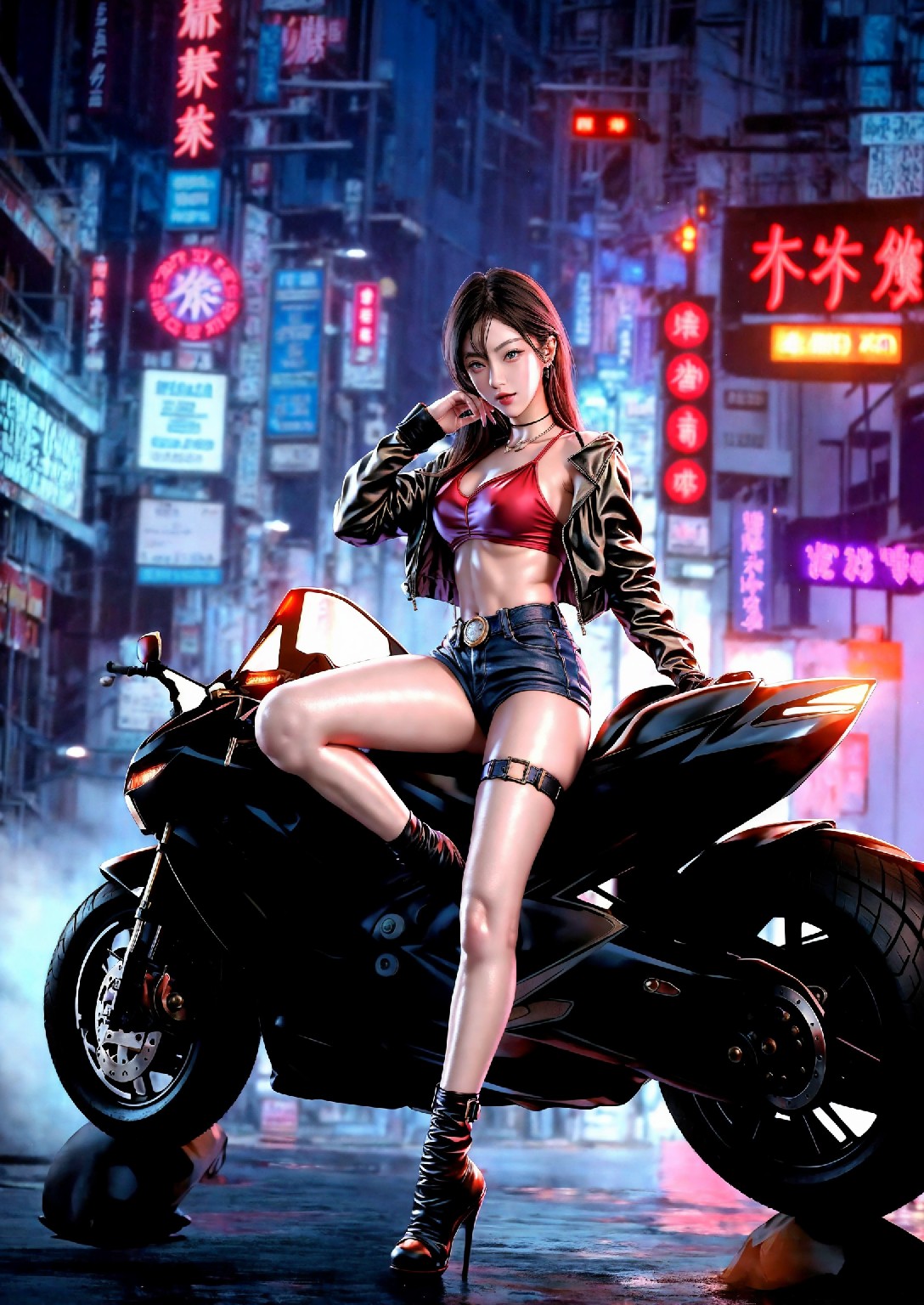 Akira Motorcycle Girl