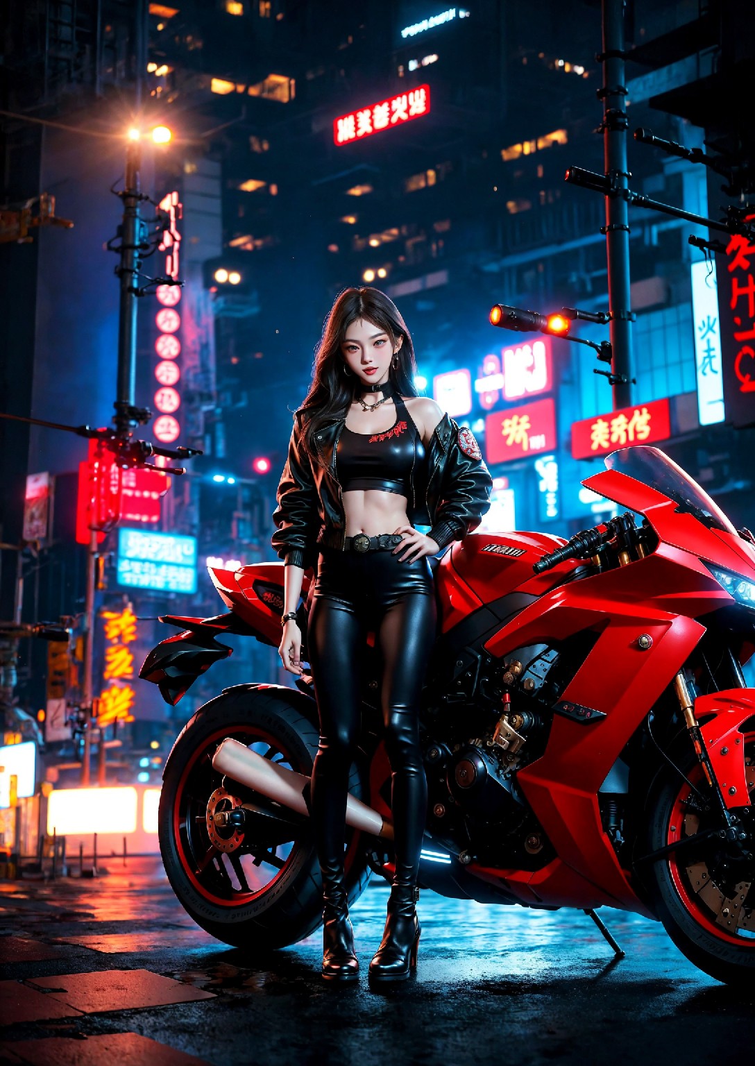 Akira Motorcycle Girl