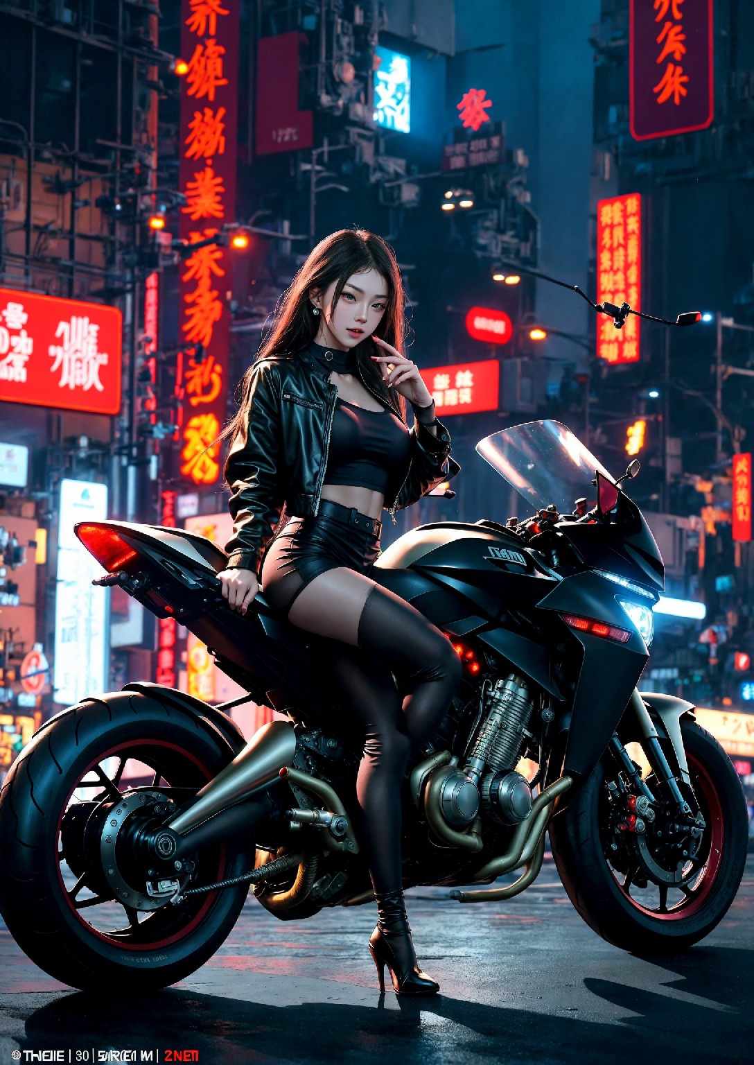 Akira Motorcycle Girl