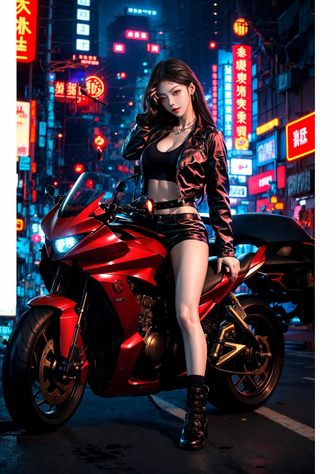 Akira Motorcycle Girl